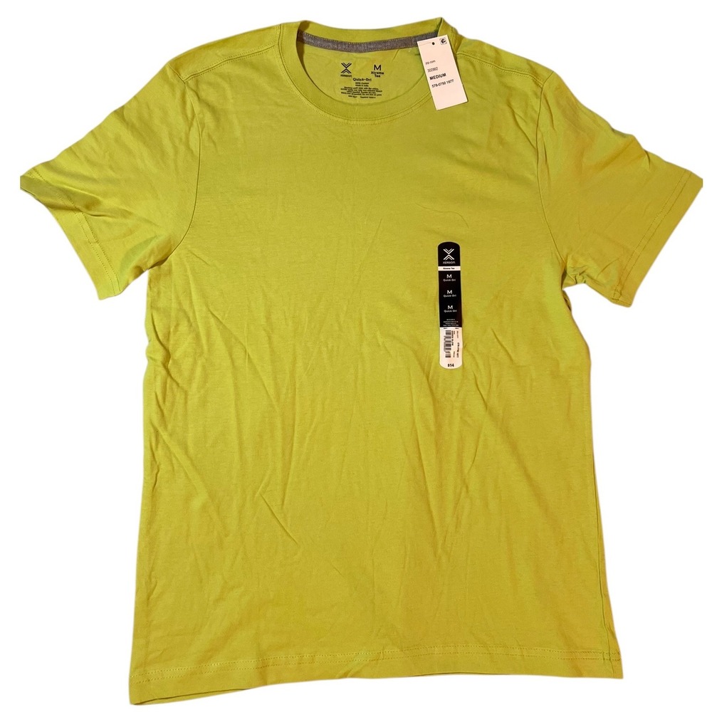Xersion Xtreme Tee Quick-Dri ye Ice T-Shirt Men's Medium NWT 100% Cottonelow